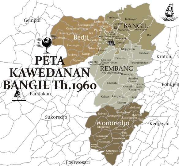 Peta Kawedanan Bangil 1960
